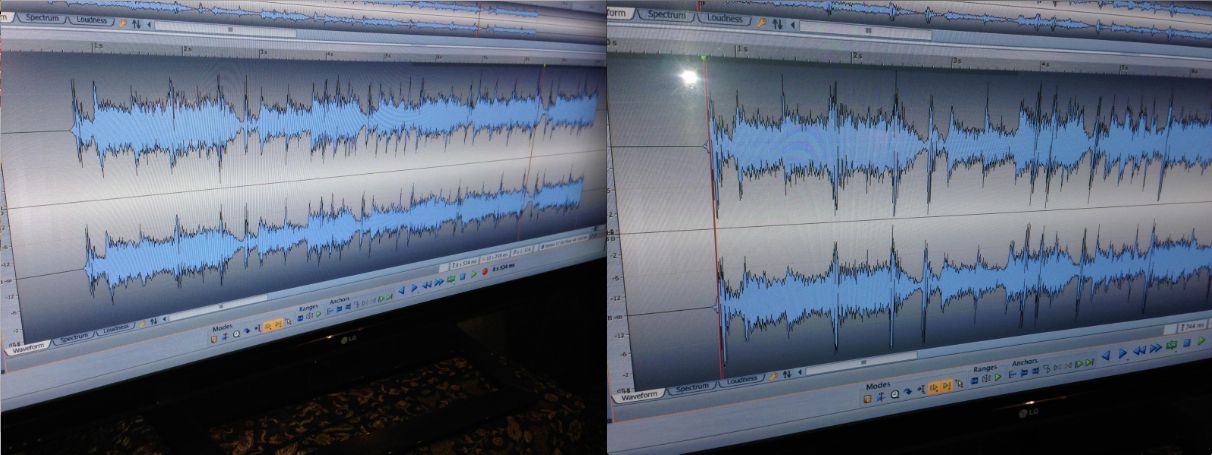 Pic 4: Waveforms (From SBS) Without SP-1 (Left), With SP-1 (Right)