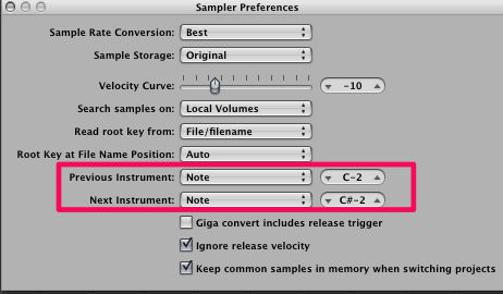 Next instrument set to C#-2