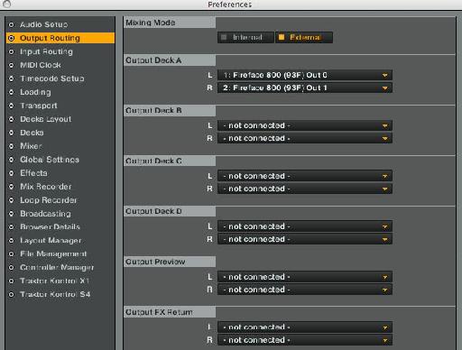 Output Routing