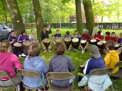 Drum Circle in Action (source: Wikipedia)