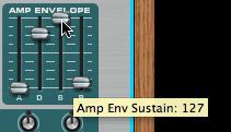 Increase sustain in Subtractor 2 Amp envelope