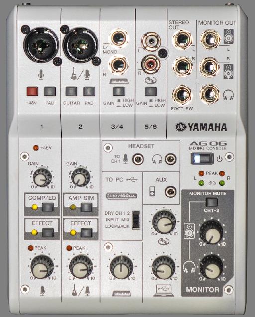 Review: Yamaha AG06, 6-Channel Mixer & USB Audio Interface