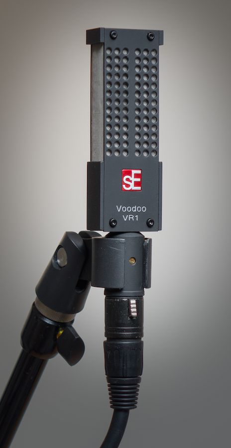 *Figure 2. The sE Electronics Voodoo VR1 with included hard mount. (Not pictured: included shock mount.)