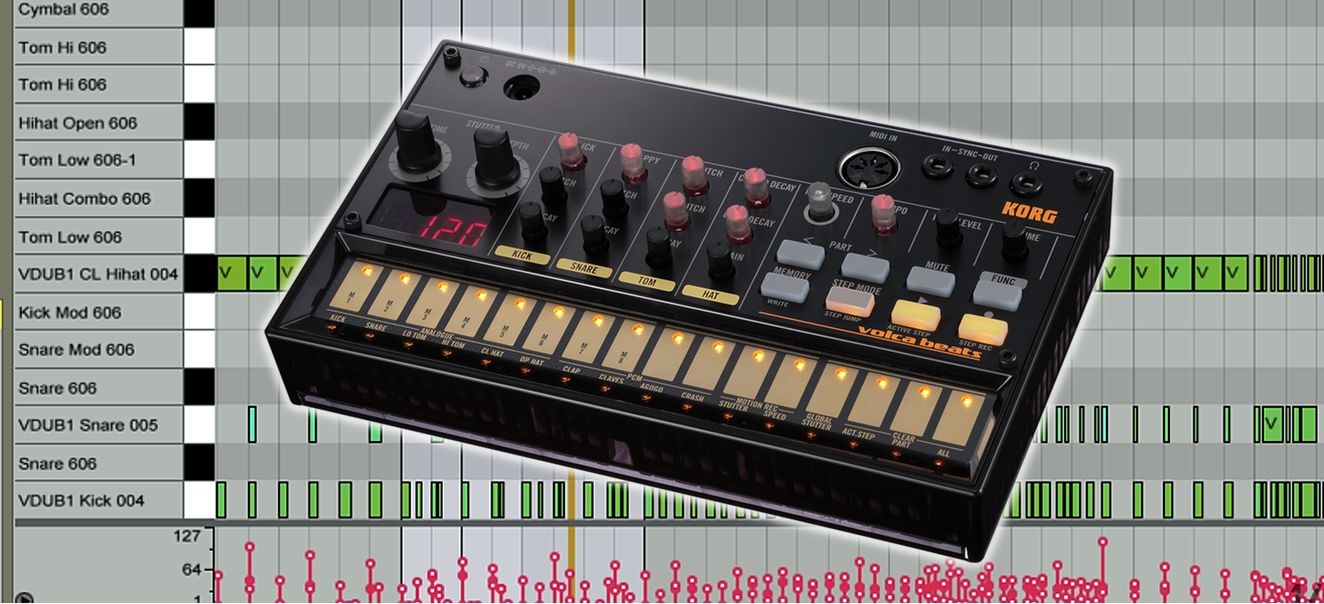 Generate Original Patterns Using Korg Volca Beats and Ableton Live