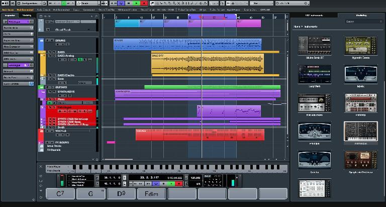 Project window in Cubase 8.5