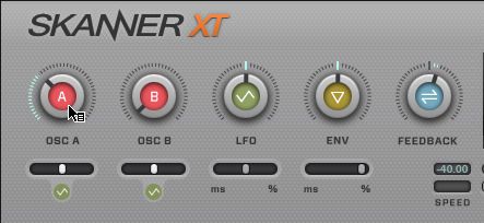 Set Oscillator A Position Modulation knob to 10 O'Clock