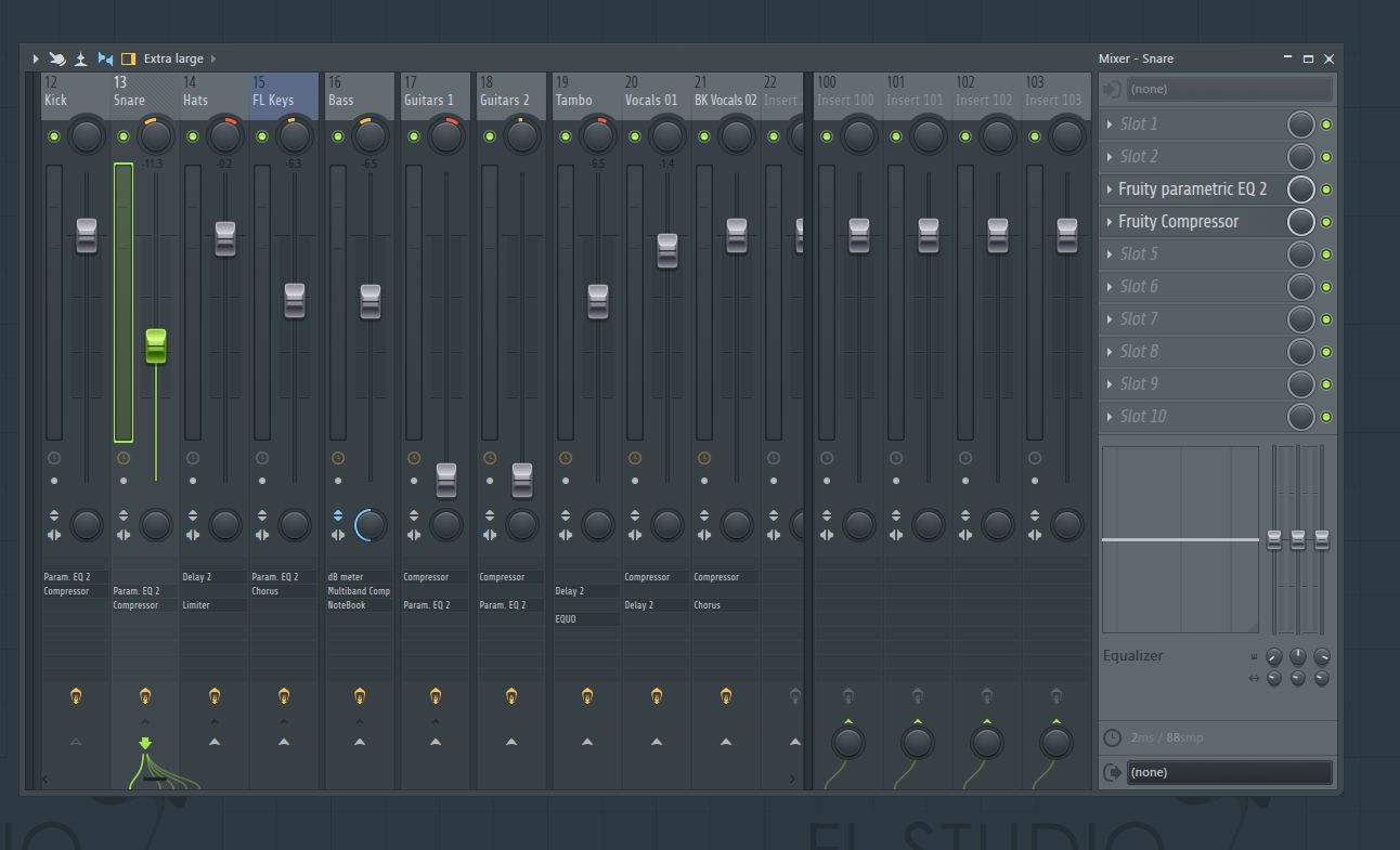 mixing in fl studio 12