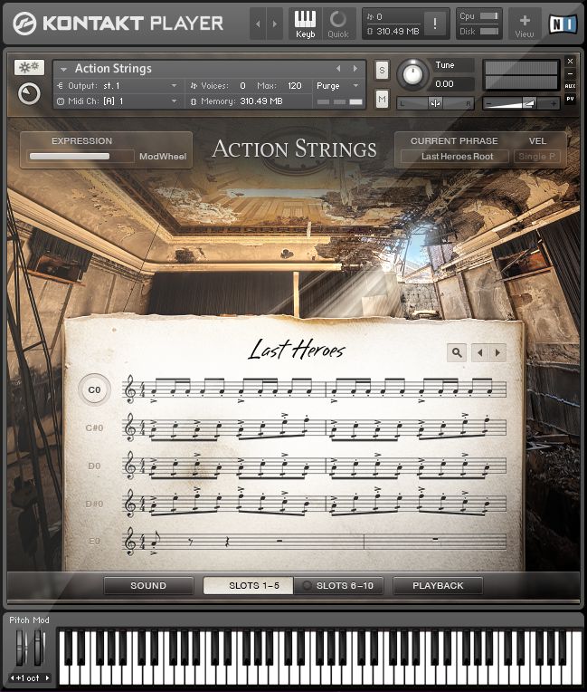 Action Strings is just one of the huge cinematic libraries that comes with Ultimate.