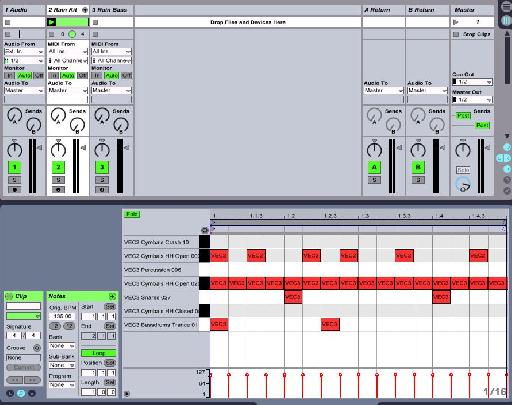 Drum loop in Ableton