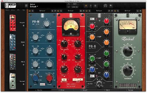 The Virtual Mix Rack with 5 modules loaded. Only 4 are visible.