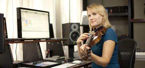 Laura Escudé in her studio