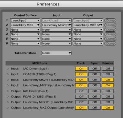 novation launchkey 49 mk2 ableton setup