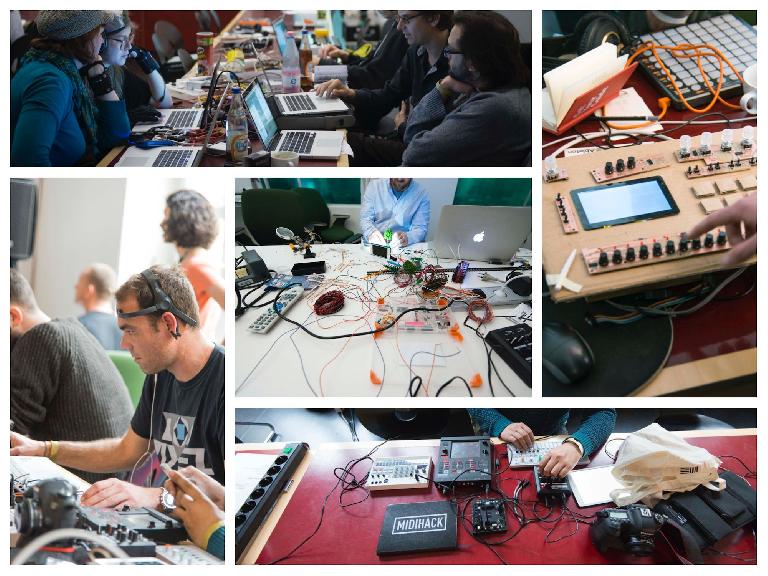 MIDI Hack 2015 hackathon at the Ableton HQ in Berlin.  Photos by Sebastian Höglund.
