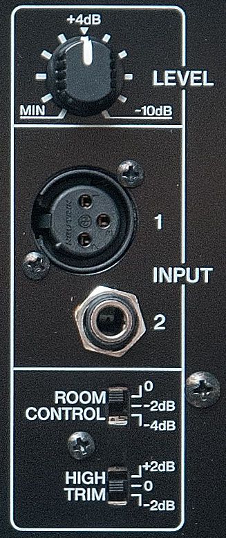 The rear control panel.