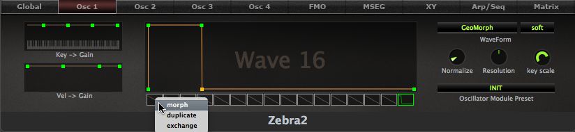 zebra 2 hz oscillator wave presets