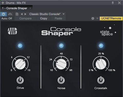 Using PreSonus Studio One??s Console Shaper Mix Effect