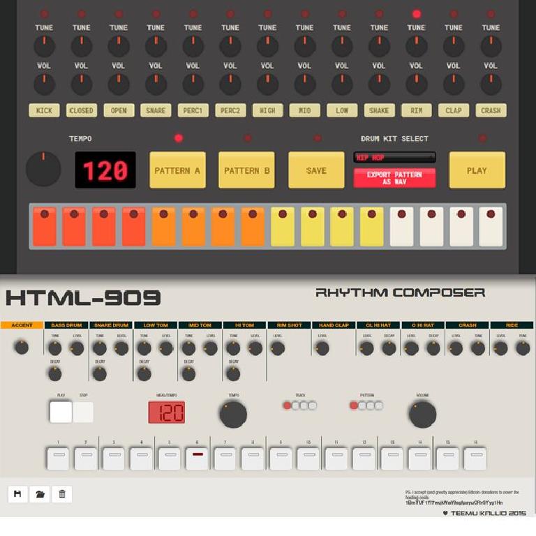 web based drum machines