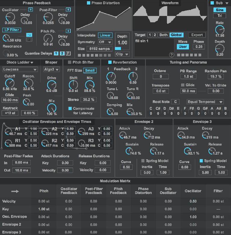 Phase Distortion Synth