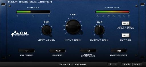 AOM’s Invisible Limiter maybe a newcomer but it sounds great!