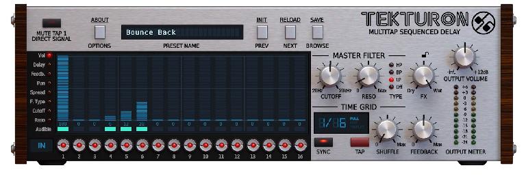 D16 Tekturon multi-tap delay plugin