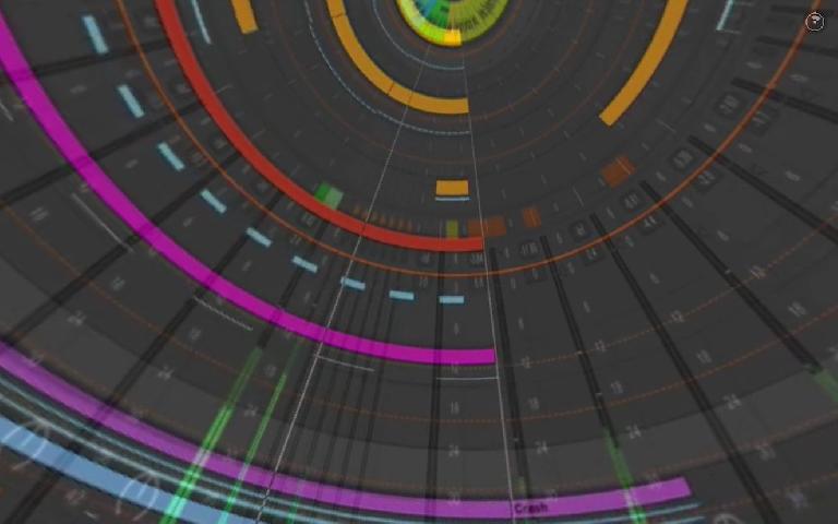 This 360 degree experience inside an Ableton Live project is strangely beautiful.