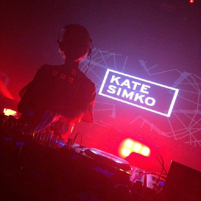 Kate Simko playing a DJ set