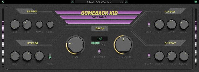 Baby Audio Comeback Kid delay GUI