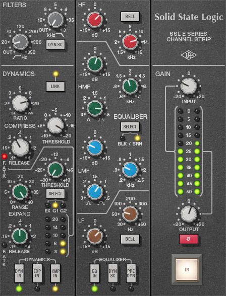 using waves ssl e channel for dessing