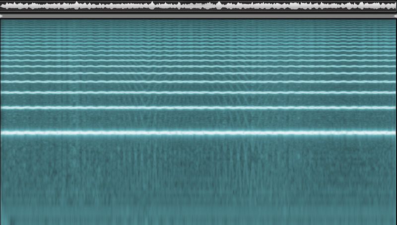 The spectral display in iZotope Iris