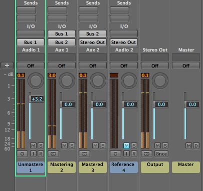 Building a Mastering Template in Logic