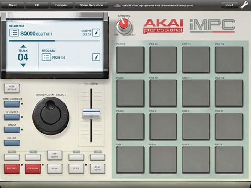 Akai iMPC Layout