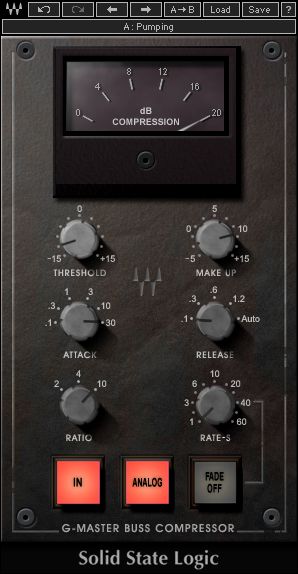 The Waves SSL G Buss Compressor.