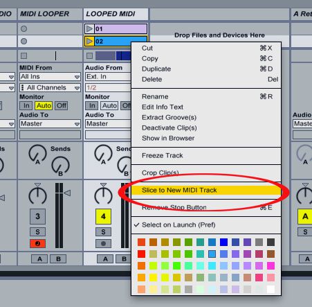 Slice To New MIDI Track.