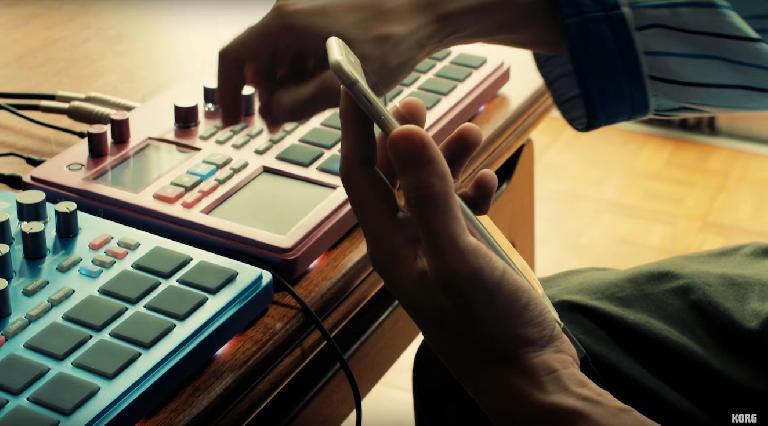 Playing Pokemon Go while using the Electribe 2's?