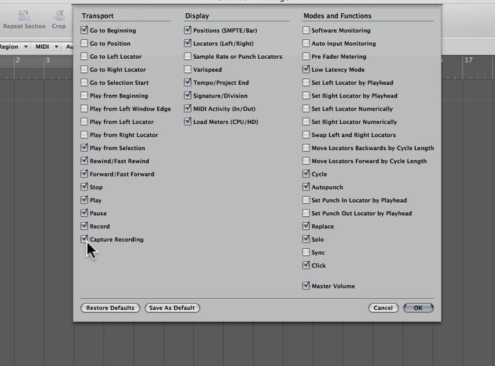 Logic Pro Capture Last Take As Recording For Midi Audio Ask Audio