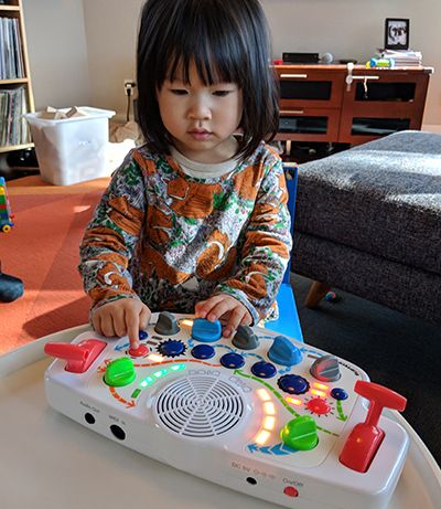 Kid playing Blipblox