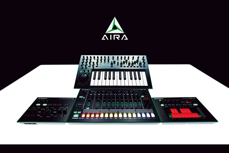Feast your eyes on this combination of new, old-skool gear: the complete AIRA range featuring: TB-3, TR-8, System-1 and VT-3.