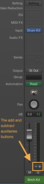 Get the Mixer ready to receive multiple outputs from the Drum designer plug-in.